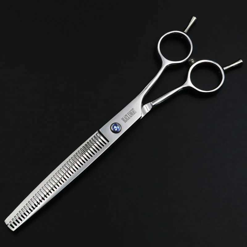 Black Knight 7 inch Professional Pet Hair Scissors Hairdressing Barber Dog Grooming Thinning Shears W250716