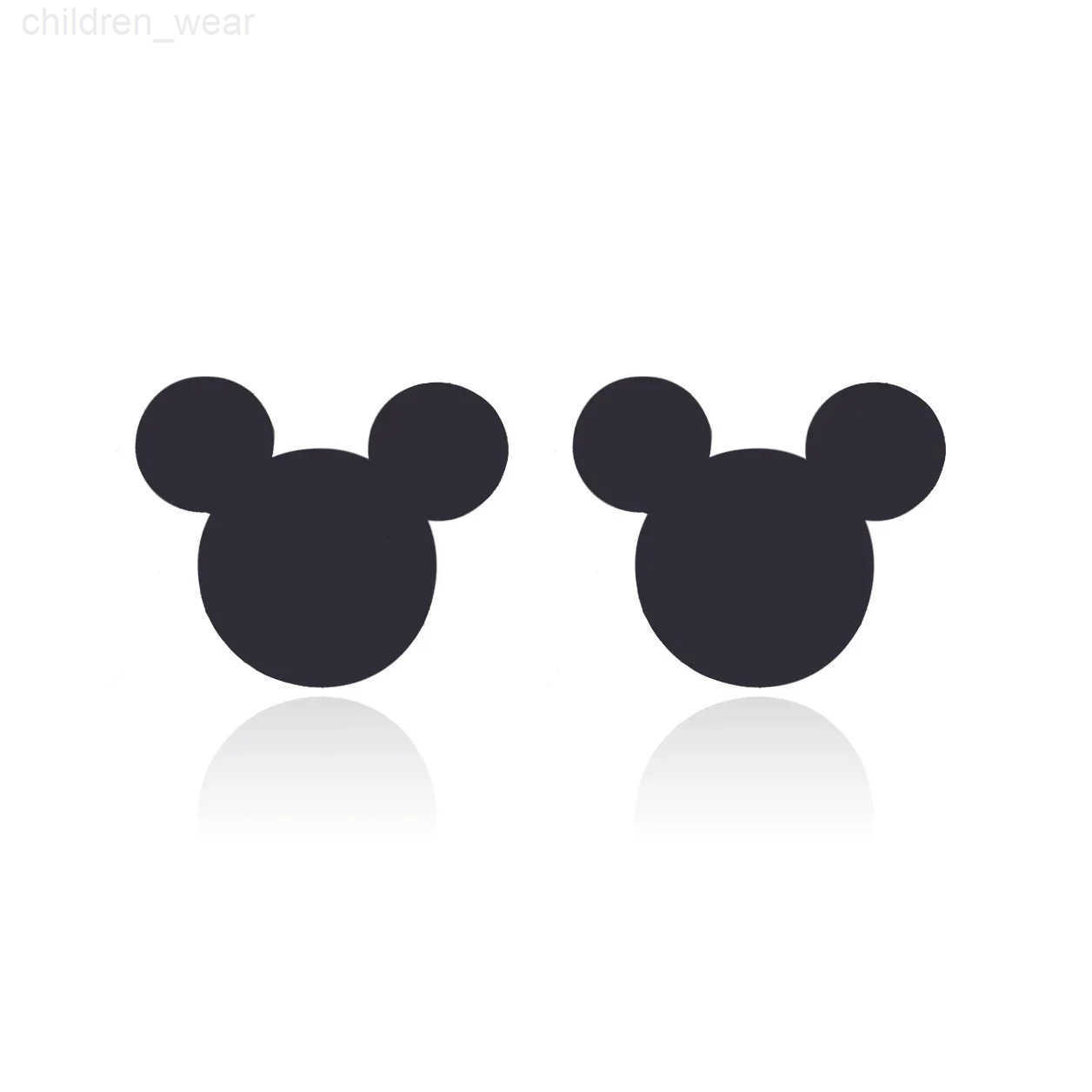 Disney Tiny Stainless Steel Cartoon Mouse Earrings For Girls Kids Mouse Head Animal Stud Earrings Cute Ear Jewelry Party Gift W20250716