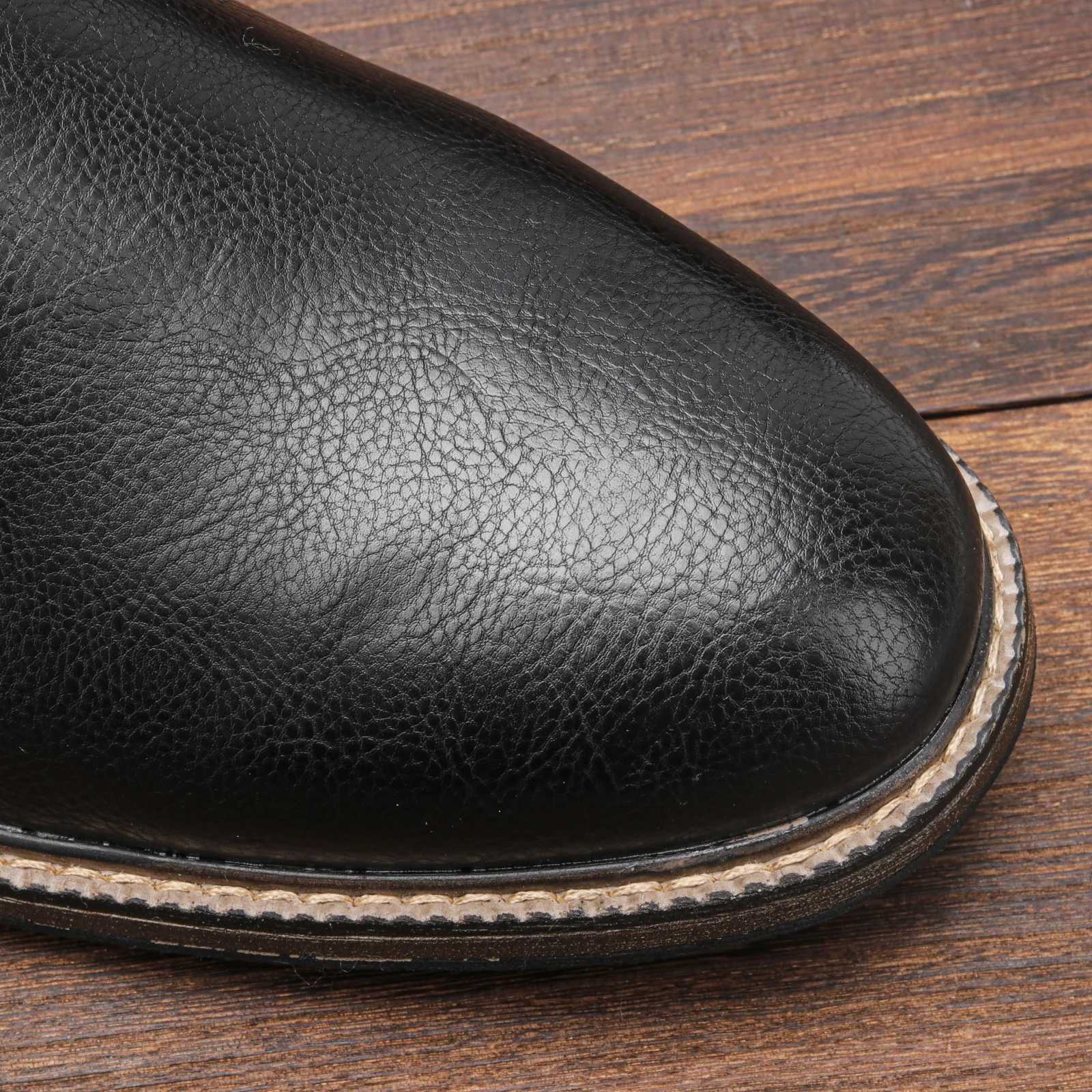 Size 40-46 Mens Casual Leather Shoes Comfortable Fashion Brand Derby Shoes W250716