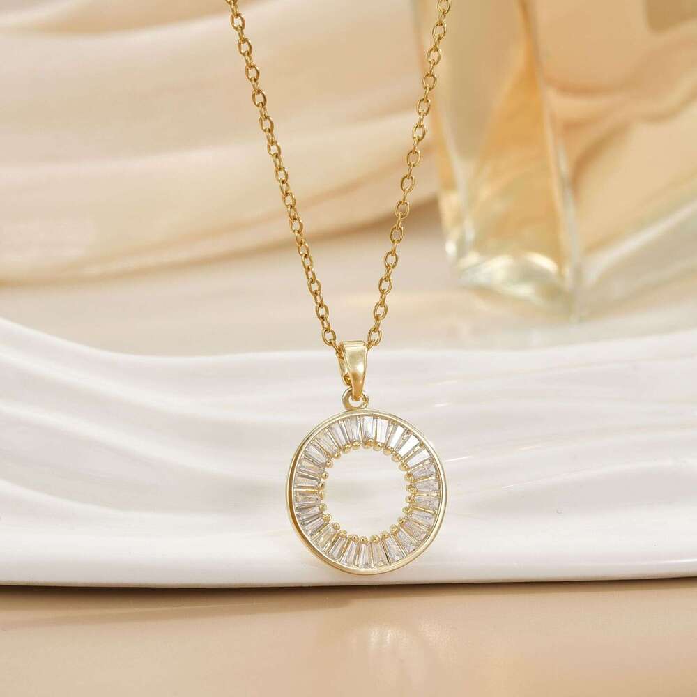 Sweet Forest Style Necklace For Women, Non-Fading, Unique Design, Fashion Pendant, Versatile, Elegant Titanium Steel Clavicle Chain Jewelry 778
