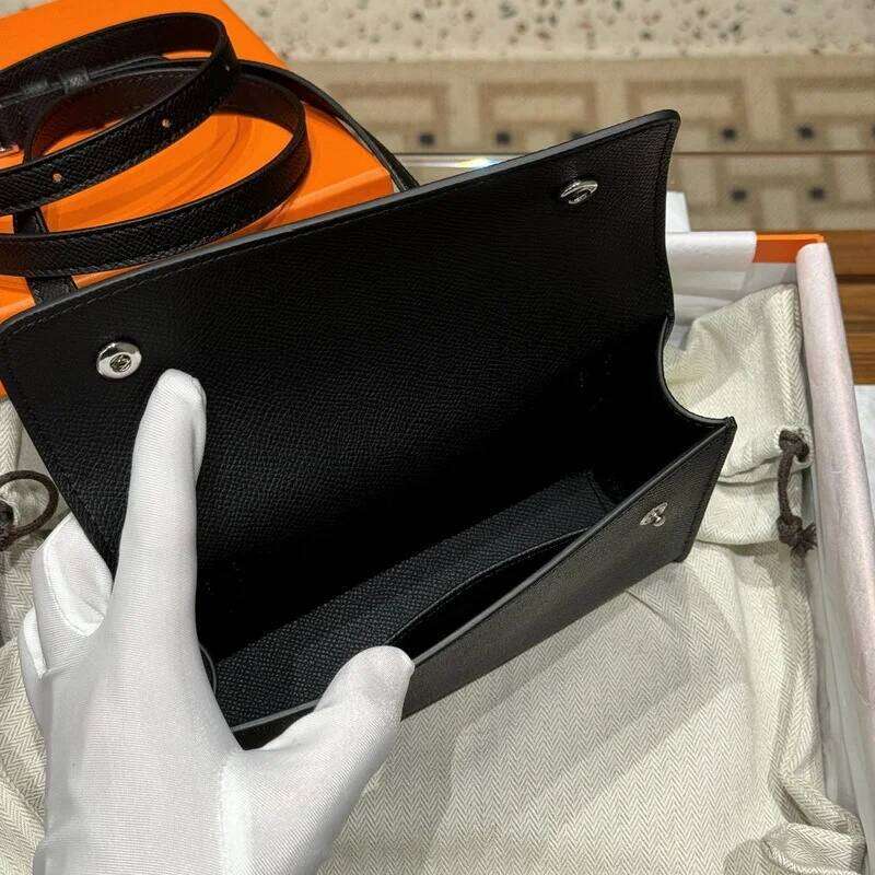 Minimalist Messenger Bags For Women 2025 Hit High Quality Epsom Leather Square New Exquisite Trend Snap Shoulder Bag