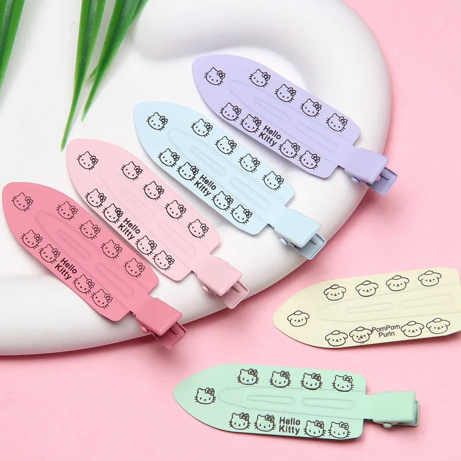 Sanrio Champion the same 2024 popular high-quality seamless hairpin cute cartoon cat hairpin matte printing hairpin.w250716