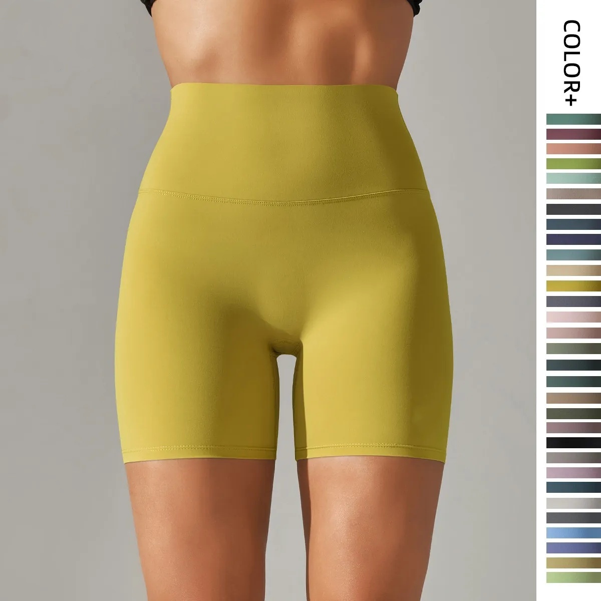 O191 Yoga Shorts Womens Spring and Summer Casual Sports Fitness Shorts Breathable Beach Shorts