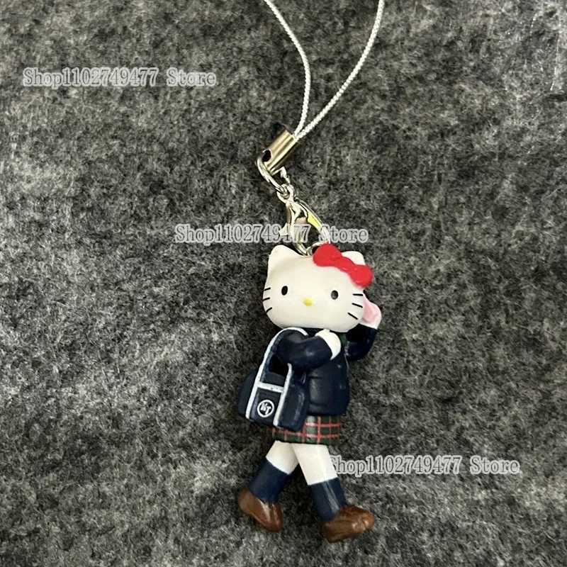 Sanrio Hello Kitty Key Chains Cartoon Cute Cat Pendant Decoration Bag Mobile Phone Pendant Y2k Style Doll Accessories Xmas Gifts w250716