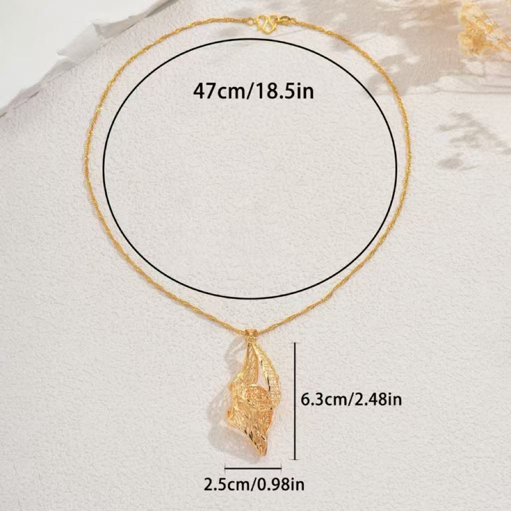 2025 Newly Launched Stylish and Versatile Party Long Clavicle Chain Necklace with Copper Plated 18K Gold Electroplating