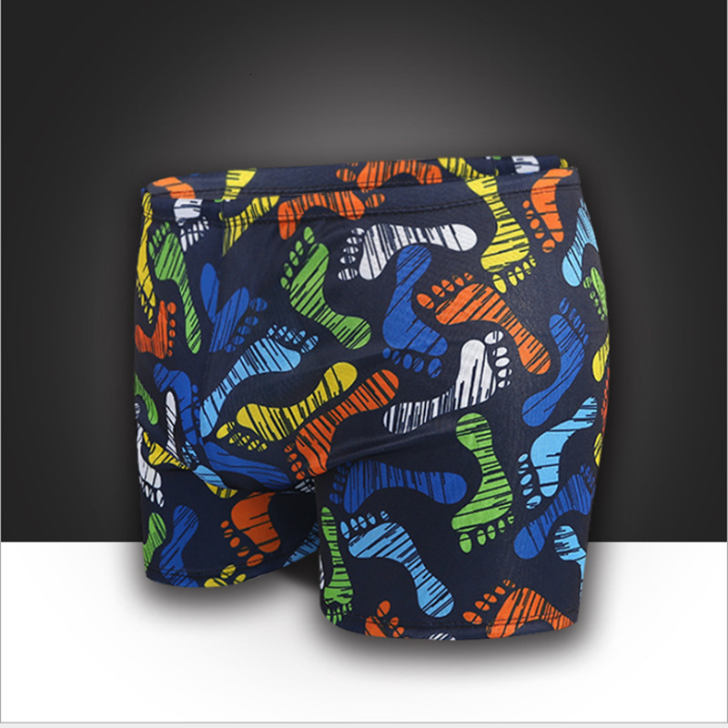 Swimming mens adult flat corner swimming trunks large size High Waist Beach Hot Spring Capris sportswear Z260314