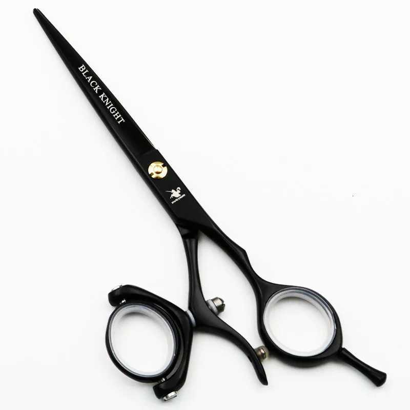 Black Knight Professional Hairdressing Scissors Rotating Ring Scissors 6 Inch Cutting Scissors + Thinning Scissors 2-Piece Set W250716