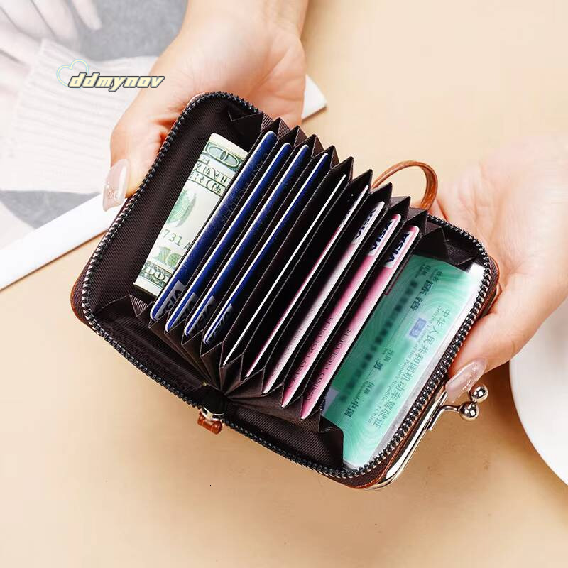 New Womens Wallet Wrist Strap Short Retro Style Coin Change Storage Bag Girls Portable Mini Card Holders Zipper Money Clip C03 ddmynov
