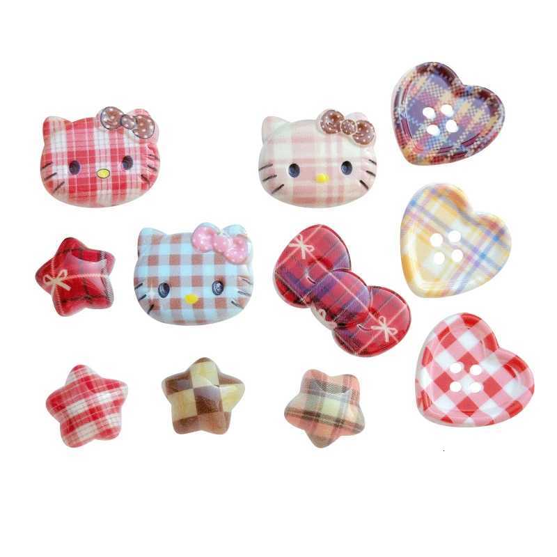Sanrio New Jibbitz Grid Hello Kitty Shoes Charms for Clogs Fashion DIY Accessories Summer Beach Sandals Shoes Accessories w250716