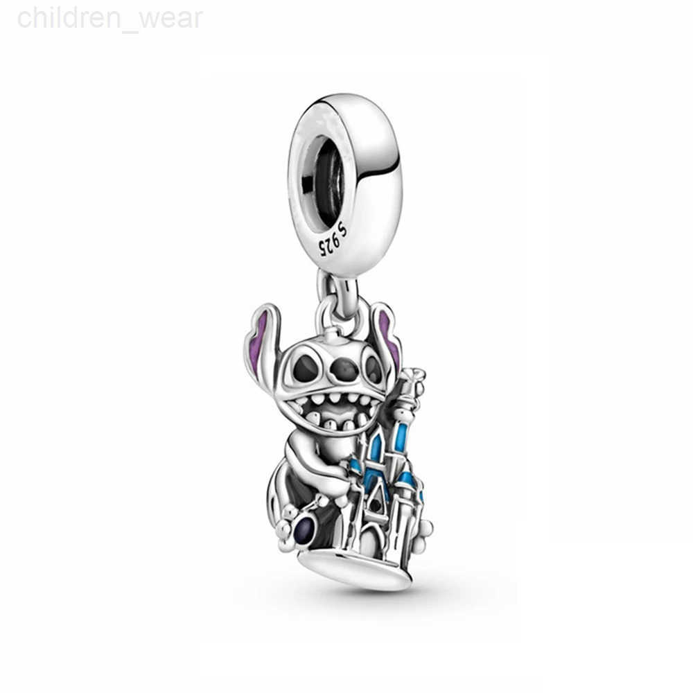 Disney New Disney Dumbo Mickey Chain Stitch Dalmatians Pendant Charms Beads For Original 925 Sterling Silver Bracelet Necklace Jewelry W20250716