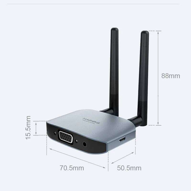 SHINECON Hagibis Wireless Video Transmitter Receiver G6w Kits HDMI Extender Adapter TV Dongle 1080P For Monitor Projector Laptops