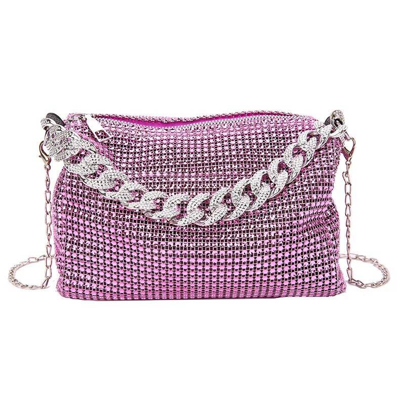 2025 New Bags Popular Korean Version Handbags Fashion Trend Bright Dia Messenger Niche