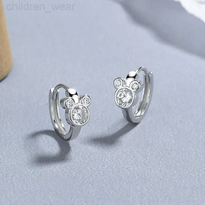 Disney Uniorsj 925 Sterling Silver Jewelry Cute and Lovely Cartoon Mickey Hoop Earrings for Women Girls Children W20250716