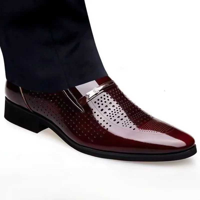 Dress Shoes Man Spring Autumn Official Casual Business Legitimate Leather Elegant Social Shoe for Men and Classic Gentleman 39 Y250715