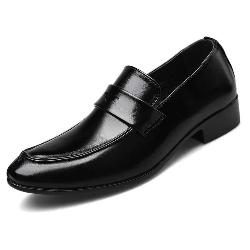 Men Leather Shoes New British Business Dress Shoes Fashion Pointed Social Shoes Casual Shoes Mens Shoes Y250715