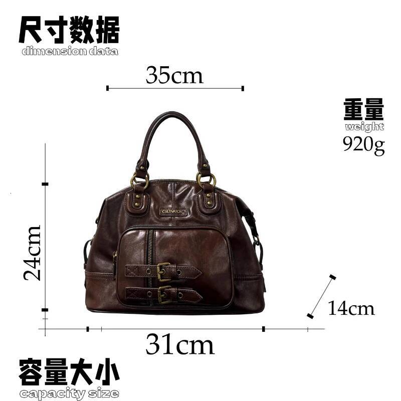 Vintage Leather Handle Women Backpacks Retro Brown Large Capacity Purse Ladies Hot Girls Y2k Bags Schoudertassen Dames Groot
