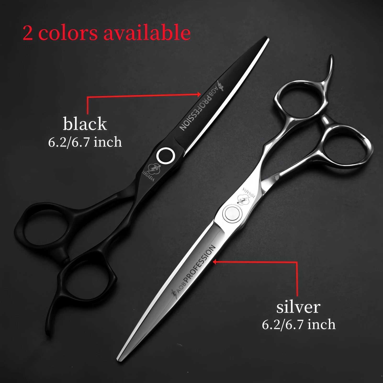 6.2/6.7 Inch Professional Hairdressing Scissors Barber Scissors VG10 Material High End Salon Hair Cutting Scissors W250716