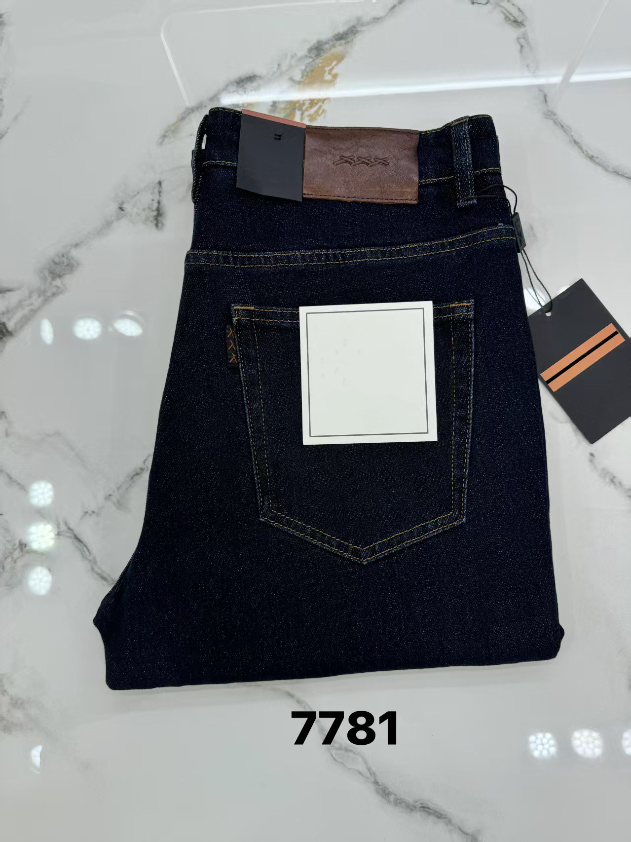 Casual Luxe Motorcycle-Inspired Tailored Jeans for Males with Urban Elegance Fit Sizing Options: 30-42 Inches