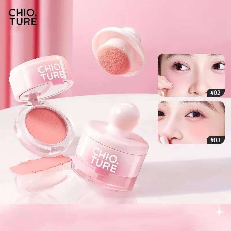 CHIO TURE Blush Blusher Cream Highlighter Contour Cute Long Lasting Vegan Makeup Korean X250716