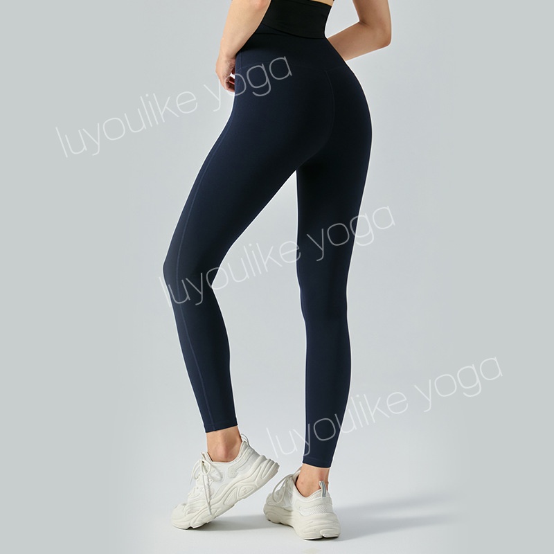 O36 Women Yoga Pants Push Ups Fitness Leggings Soft High Waist Hip Lift Elastic T-Line Sports Pants