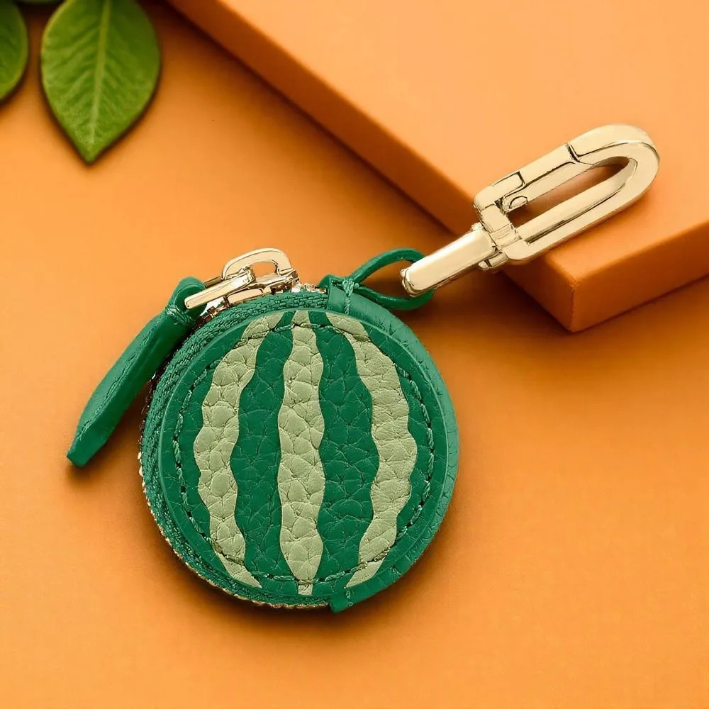 Creative Cute Fruit Shape Coin Purse Zipper Keychain Fruit Keychain Wallet Korean Style Earphone Bag Women 250715