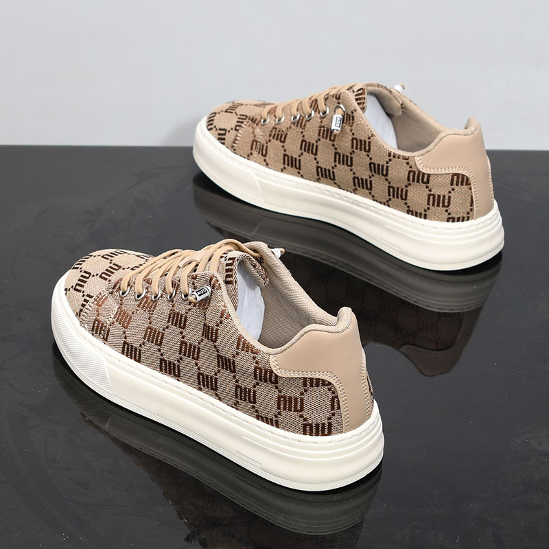 Designer Running shoes free shipping Canvas shoes low cut summer printed mens breathable sports and leisure shoes black khaki