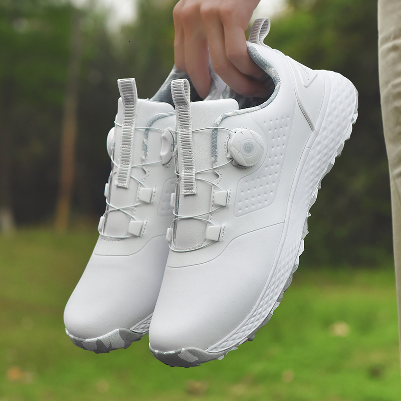 2023 New Golf Shoes for Men and Women, Couples Style, Fixed Spikes, Waterproof, Breathable, Non-Slip, Trendy ddmysaturn