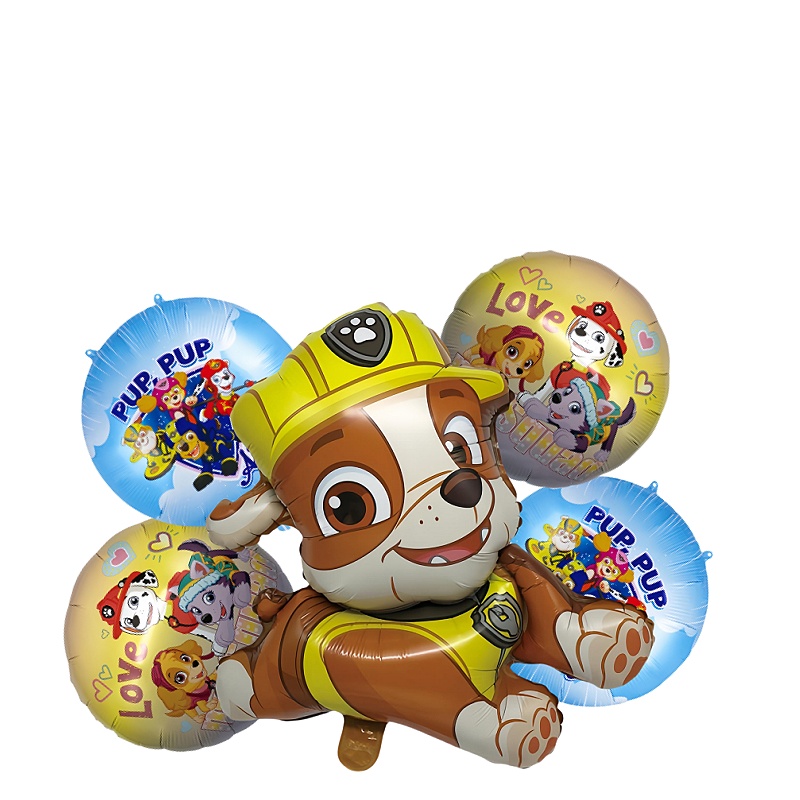 20-inch Paw Patrol themed cartoon aluminum film balloons, decorative balloons, party decoration items and atmosphere decoration