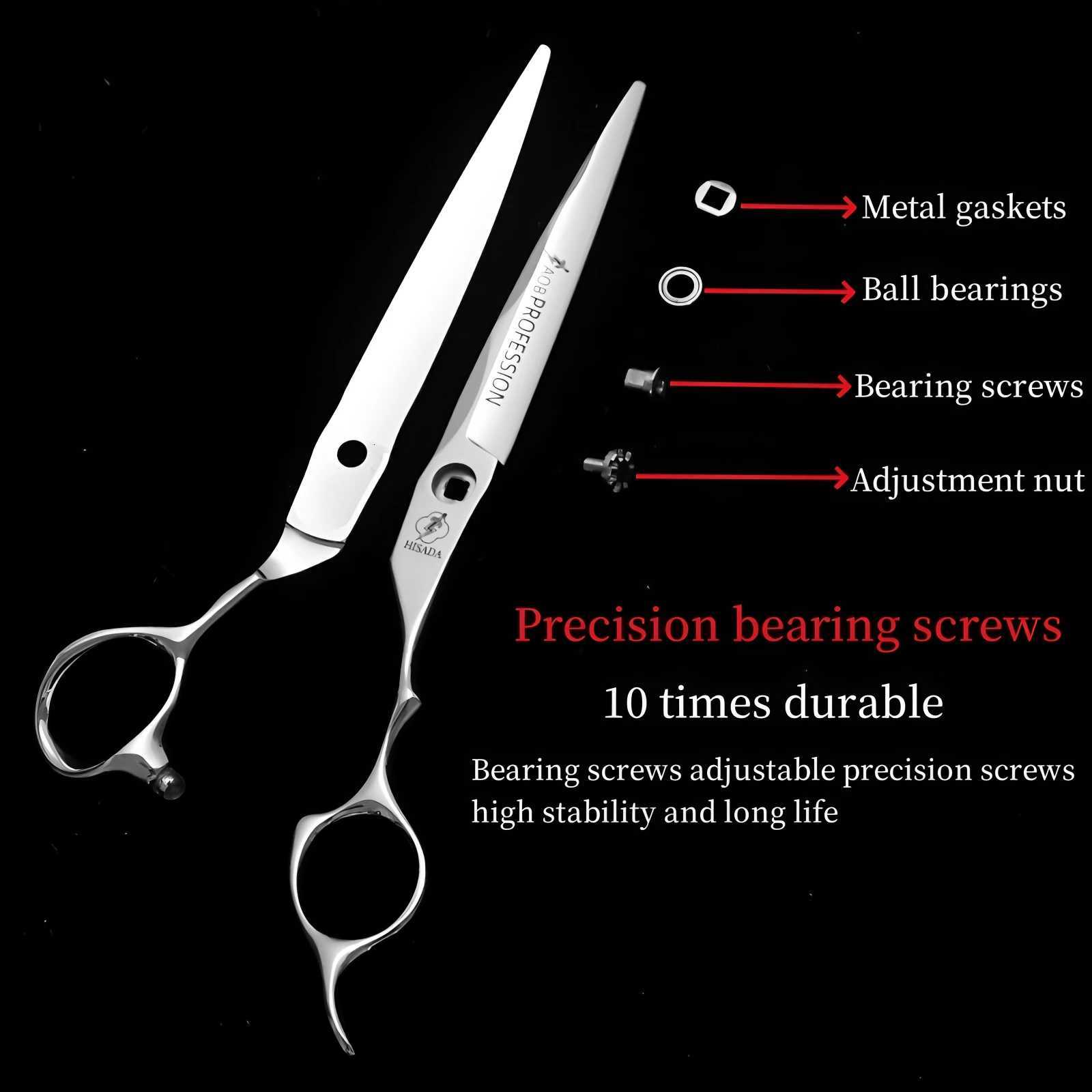 6.0-6.5-inch VG10 Material Professional Hairdressing Scissors HISADA Barber Scissors Hair Cutting Machine Hair Cutting Scissors W250716