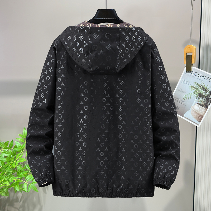 Designer free shipping spring clothing mens thin comfortable jacket men youth handsome sunscreen jacket hooded