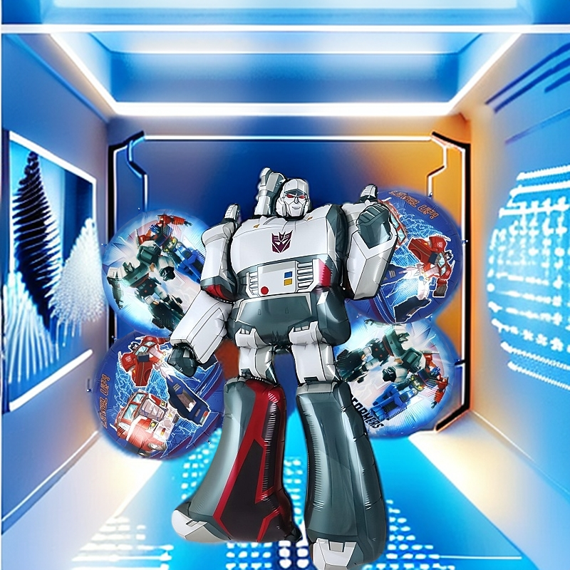 46-inch super-large Transformers decorative balloon cartoon aluminum film balloon party atmosphere decoration prop shooting prop