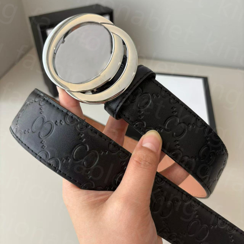 Belt Designer Belt classic adjustment aa buckle genuine leather belt 2.0cm 2.8cm 3.0cm 3.8cm double-side belts unisex letter belt 100-125cm