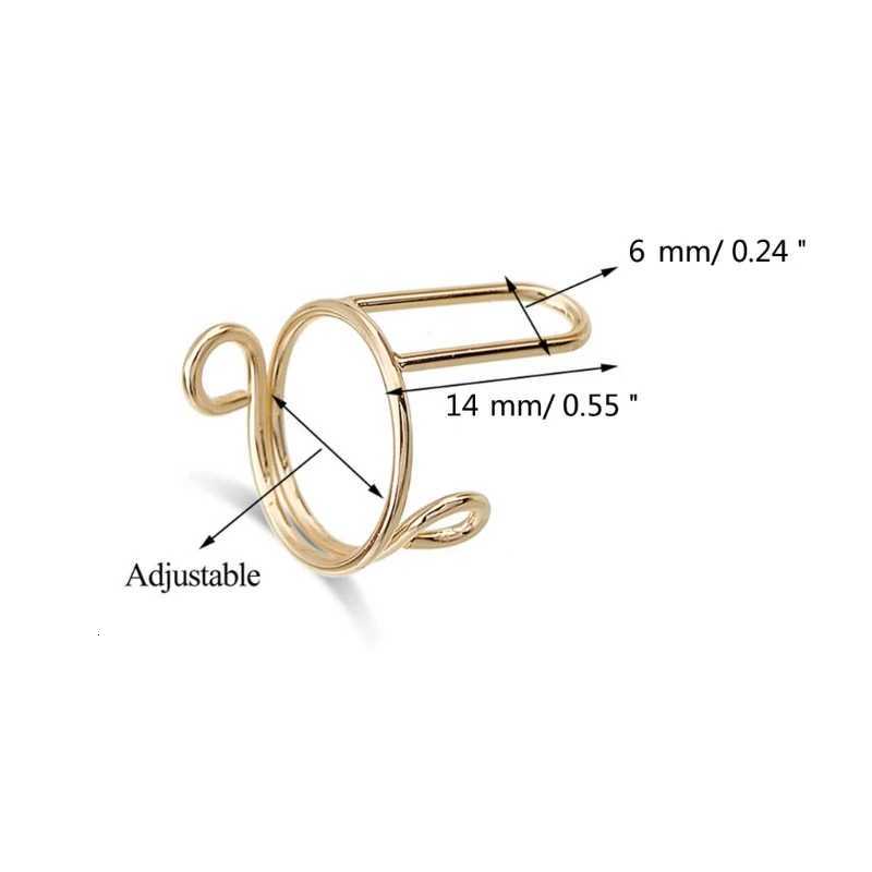 10Pcs Art Rings Adjustable Fingertip Rings Women Party Jewelry Metal Open Rings Material Women Jewelry S250716