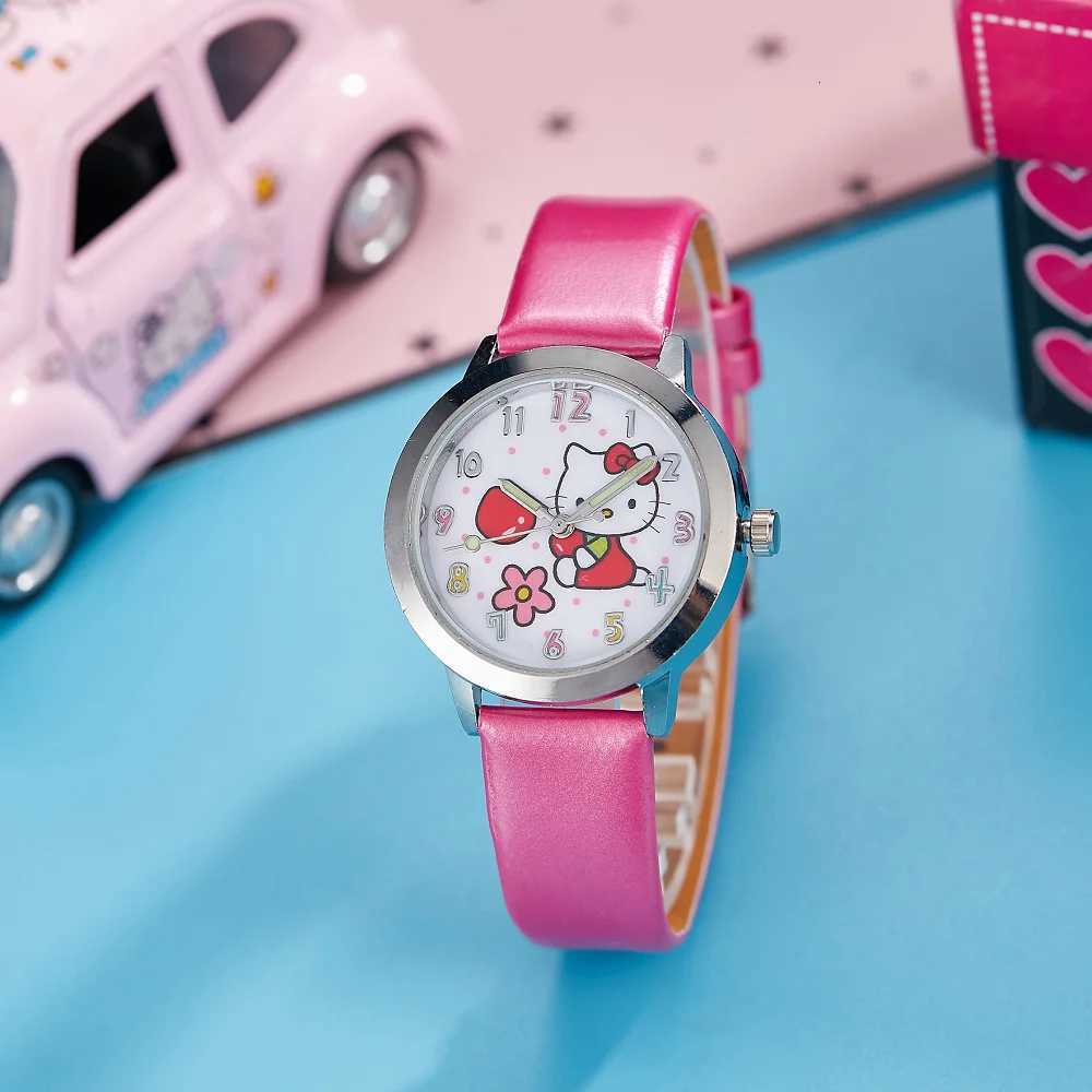 Sanrio Hello Kitty Children Watches Kawaii Quartz Casual Fashion Kid Wristwatch Women Girl Children Birthday Gifts w250716
