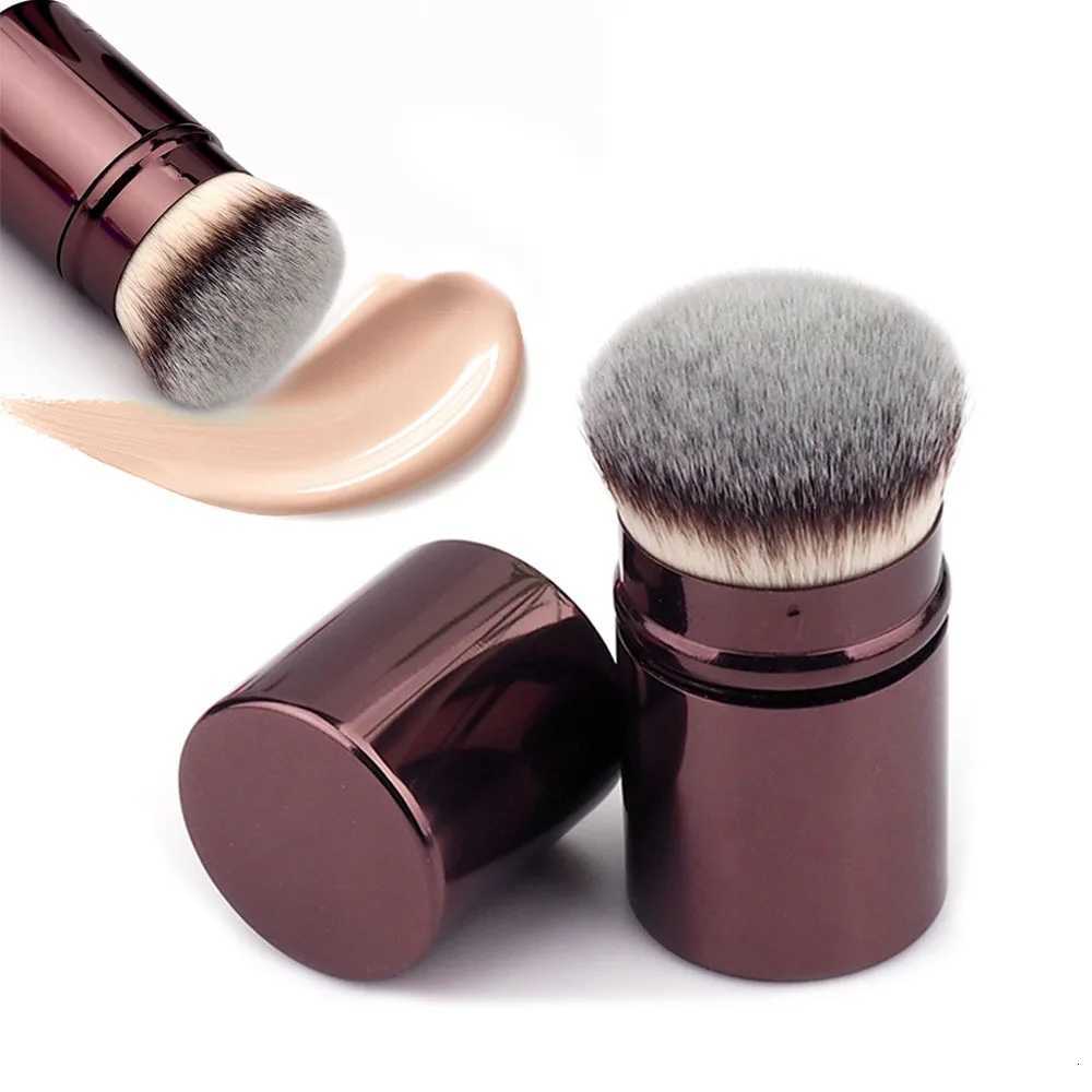 1Pcs Retractable Kabuki Brush Retractable Foundation Brush Foundation Powder Contour Makeup Brushes Portable Makeup Brushes XJ2500716