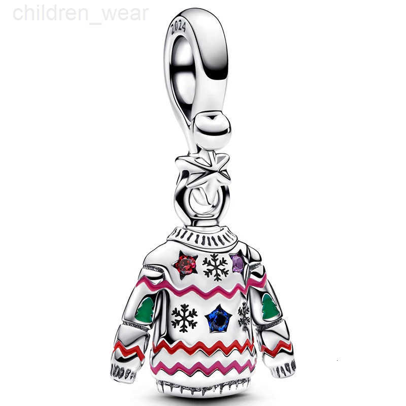 Disney New Hot Sale 925 Sterling Silver Christmas Charms Suitable for 925 Sterling Silver Original Womens Bracelet DIY Jewelry Gift W20250716