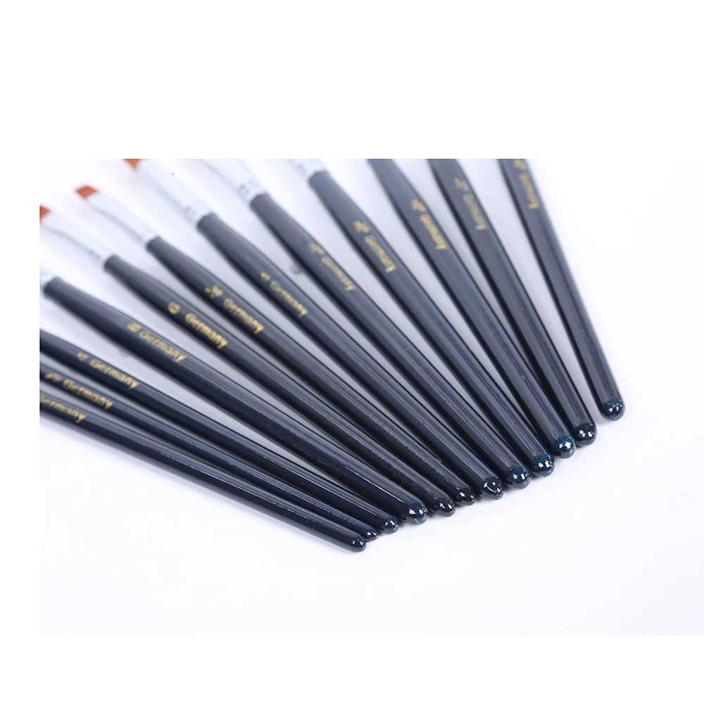 12pcs Multi-shape Brush Tip Acrylic Watercolor Gouache Paint Brushes XJ2500716