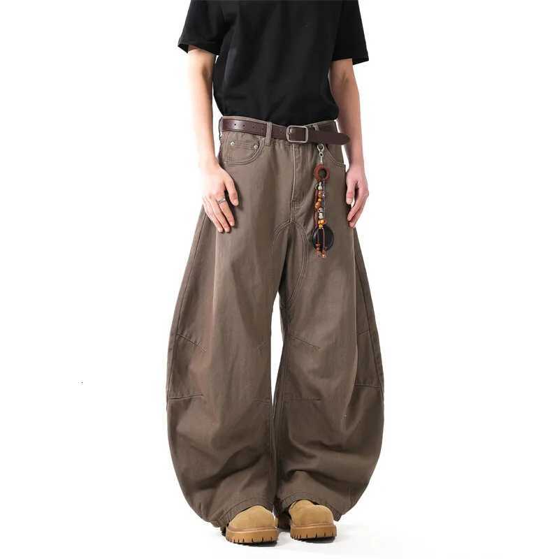 Unisex Brown Loose Fit Wide Leg Casual Pants Sportswear Lounge Joggers Street Fashion Athleisure Trendy Stylish Design Comfort y250716