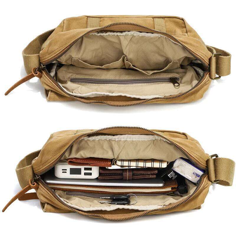 Fashion Canvas Single Shoulder Men Women Unisex Travel Crossbody Bag Outdoor Casual Satchel Vintage Messenger Bags