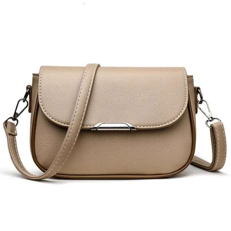 2025 New Women Large Flip Cover Postman Small Square Single Shoulder Crossbody Fashion Versatile Handbag Beauty Bag
