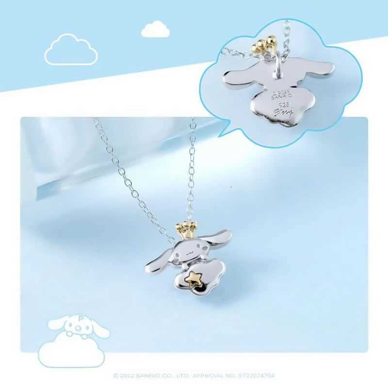 Sanrio Cinnamoroll Necklace 925 Silver Pendant Cartoon Light Luxury High-appearance Exquisite Versatile Jewelry Collarbone Chain w250716