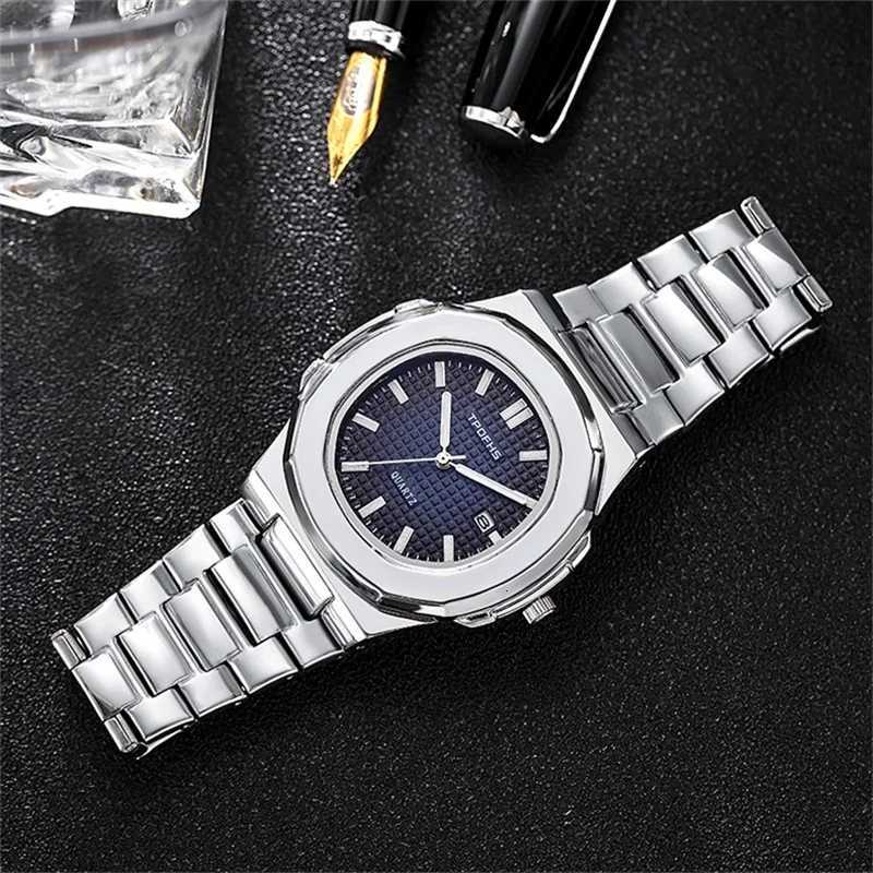 2024 New Luxury Business Waterproof M Clock Luminous Date Stainless Steel Square Quartz Mens Watch Y250715