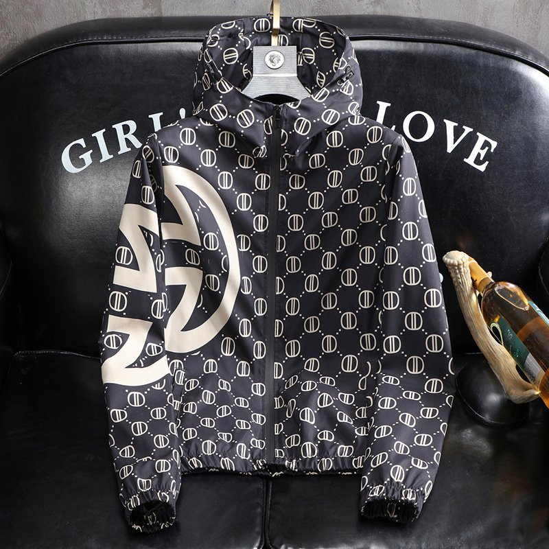 Designer free shipping mens casual jacket youth thin spring clothing widened and enlarged comfortable sun protection clothing
