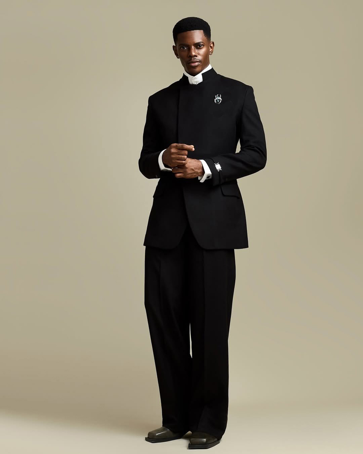 Simple Men Suits Tailor-Made 2 Pieces Standard Lapel Jacket Blazer One Breasted Groom Evening Party Customized Coat Pants Plus Size