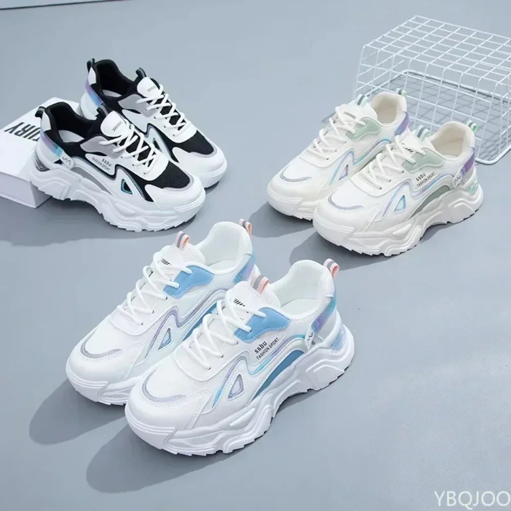 Sneakers Women Platform Flat Shoes Woman Shoes Green Casual Trainers Ladies Chunky Sneakers Women Shoes 250712