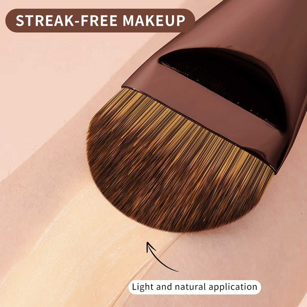 2pcs Foundation Makeup Brushes Set Ultra Thin Top Mask Brush For Liquid Cream Cosmetics Blending Beauty Tool Premium GiftXJ2500716