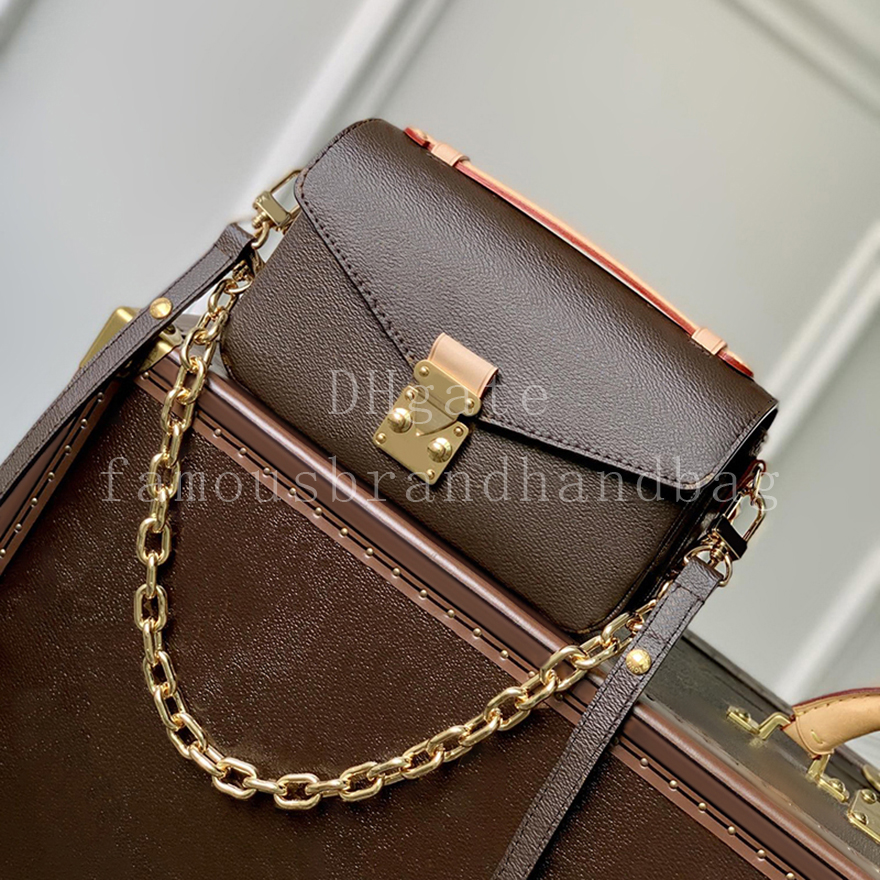 Mirror Quality Crossbody Bags Canvas Shoulder Bag Designer Genuine Leather Chain Bag Designer Handbag With Box LP08A1