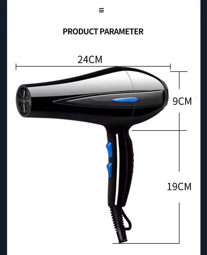 Hot Selling Salon Professional DC Motor With Concentrator/Diffuser/Ionic Blue Light Blow Hair Dryer