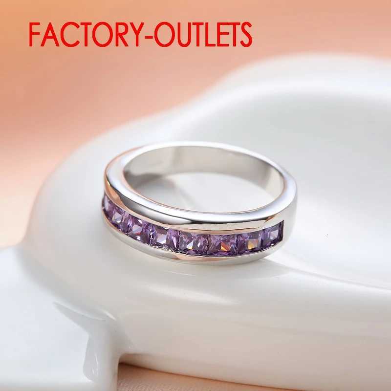 Genuine 925 Sterling Silver Engagement Ring Fashion Jewelry Trendy Style Cubic Zirconia Pave Setting Women Girls Wholesale S250716