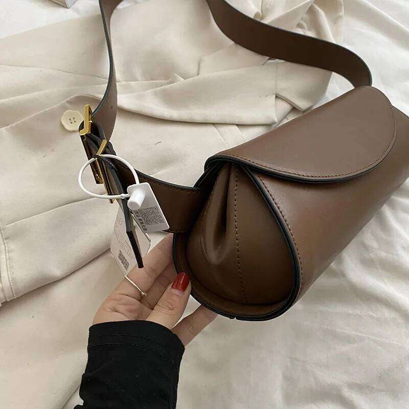 French Style Shoulder Underarm Bags For Women Adjustable Wide Strap Crossbody Bag Designer Purses And Handbags
